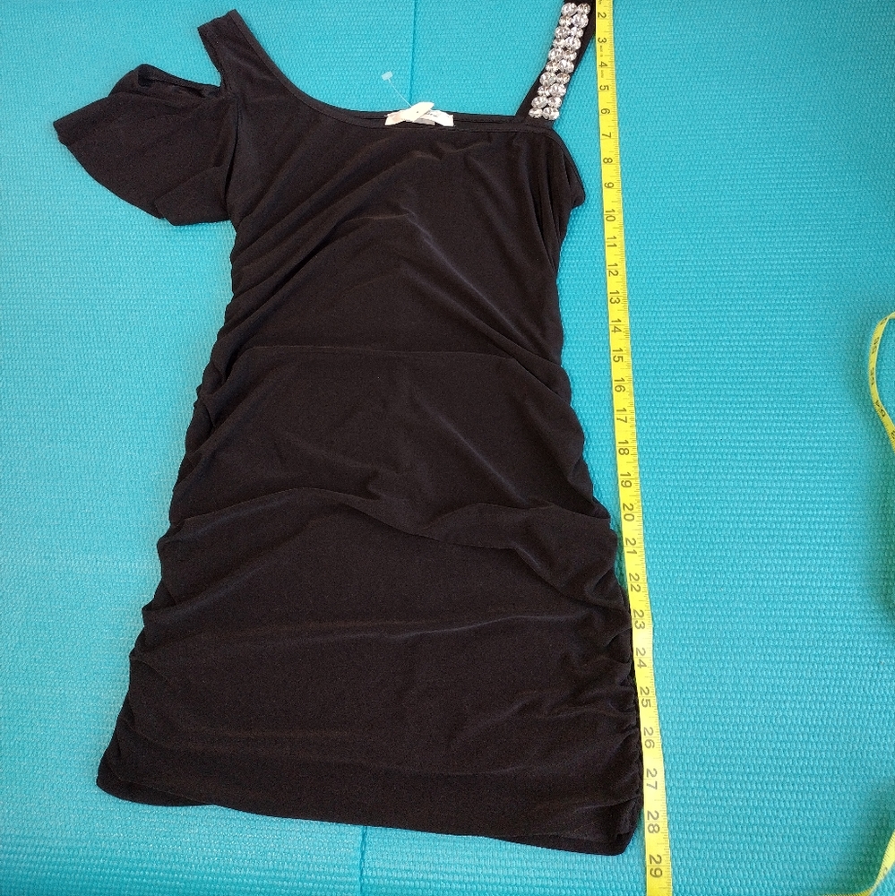 NEW Carpe Diem One Shoulder Ruched Party Mini Dress Size M - Picture 13 of 13